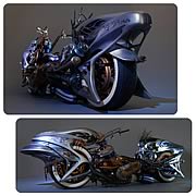Final Fantasy XIII Shiva Bike Play Arts Kai Action Figure